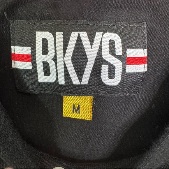 BKYS PacMan Game Over Chenille Graphic on Cotton T Short Black Size M - Picture 4 of 10